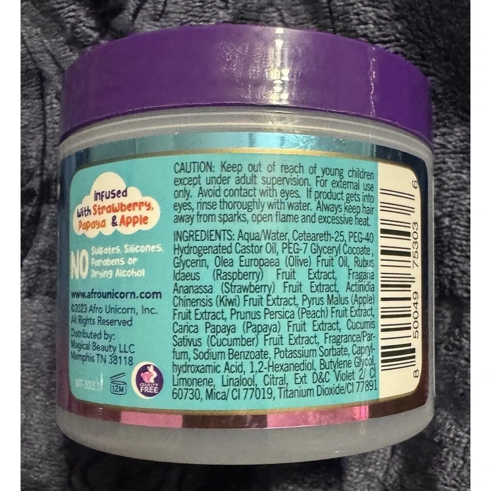 NEW Afro Unicorn Magical Tresses Edge Control Sparkle Bright 3 Pack 4oz Each